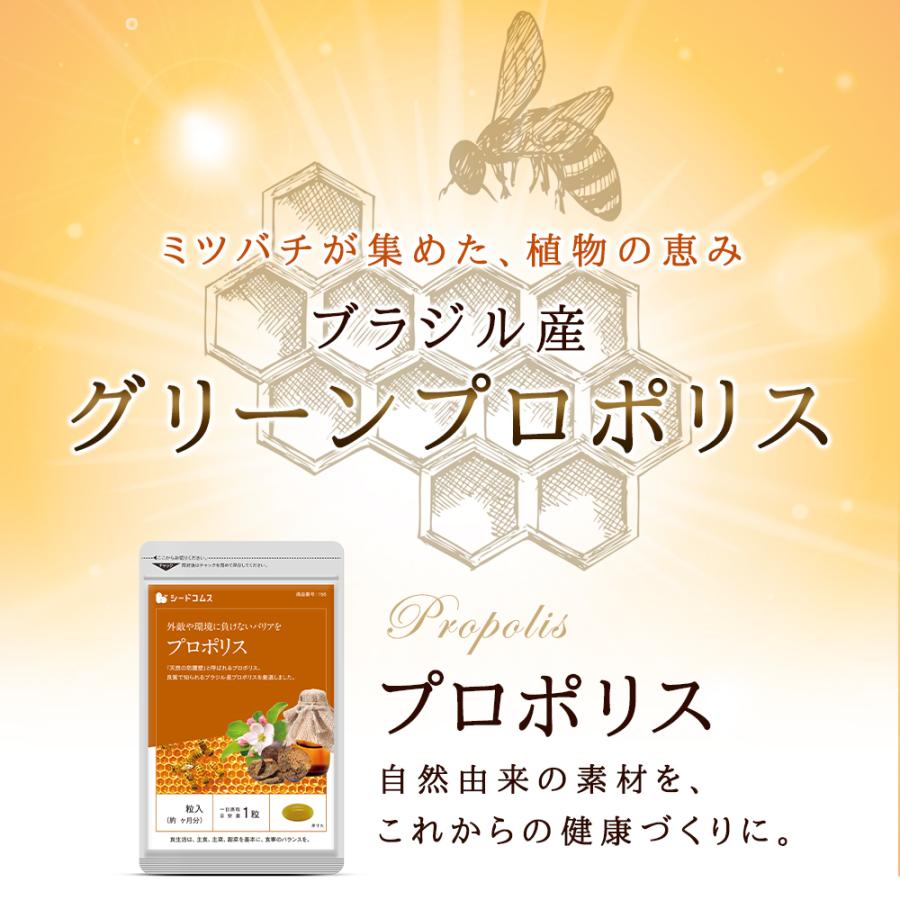 seedcoms（シードコムス） サプリ サプリメント プロポリス 約12ヵ月分
