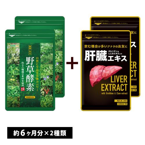 サプリ サプリメント 生酵素 野草酵素　約6ヵ月分　肝臓エキス　約6ヵ月分　合計約12ヵ月分 ダイエット | seedcoms