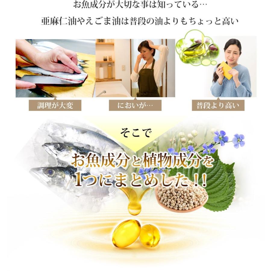 オメガ3 約3ヵ月分 DHA EPA サプリメント オメガ3 α-リノレン酸 不飽和脂肪酸 サプリ あまに油 えごま油 魚 オイル | seedcoms | 07