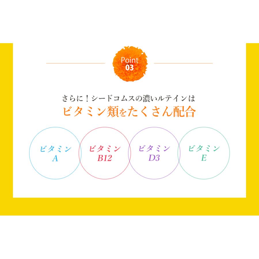 サプリ サプリメント ルテイン ルテイン 濃いルテイン 約12ヵ月分 ルテイン ゼアキサンチン｜seedcoms｜08