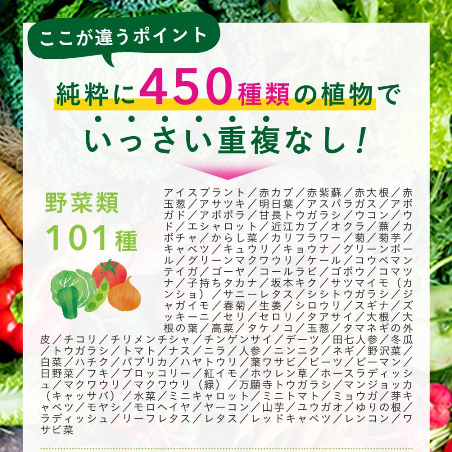 クーポンで333円 450種類の野菜 野草 果実 海藻 キノコ 豆類を使用  まいにち酵素 約1ヵ月分 450種類 送料無料 酵素サプリ｜seedcoms｜06