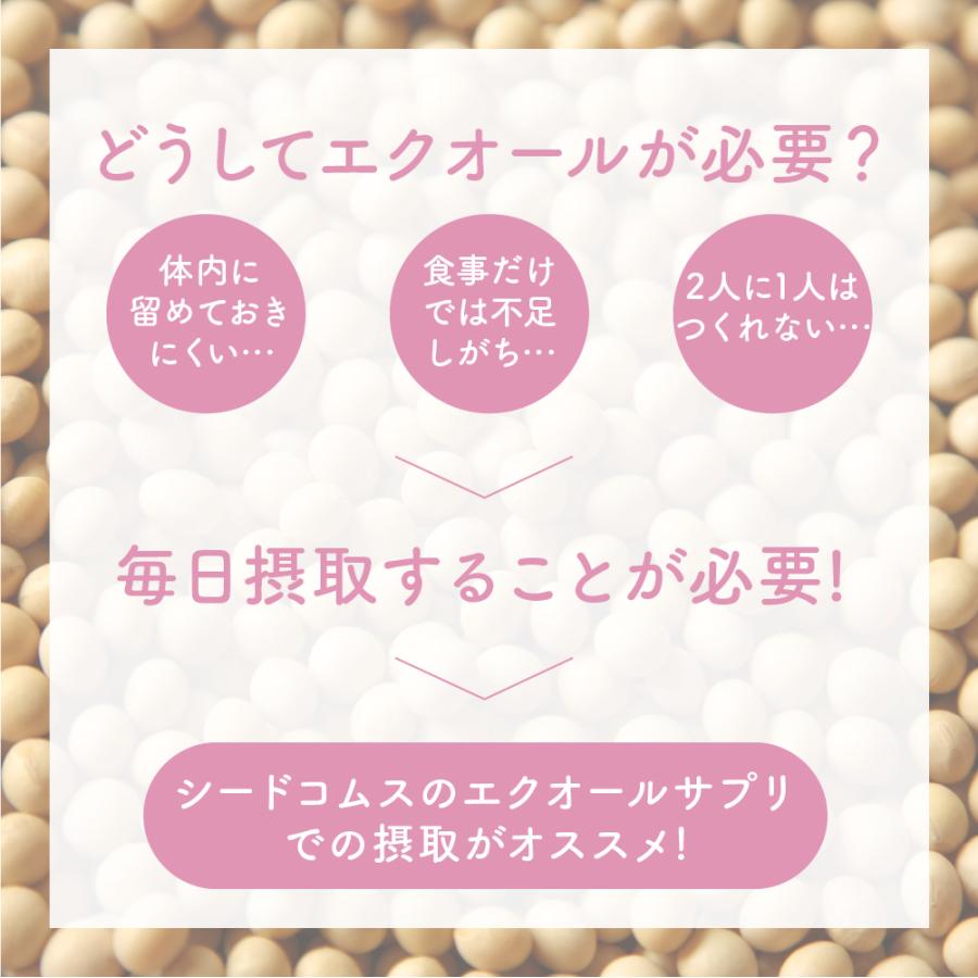 1カプセル10mgのエクオール配合 エクオールフェムケア 40mgのチェストツリー配合 国内製造 正規品 約1ヵ月分 PMS｜seedcoms｜10