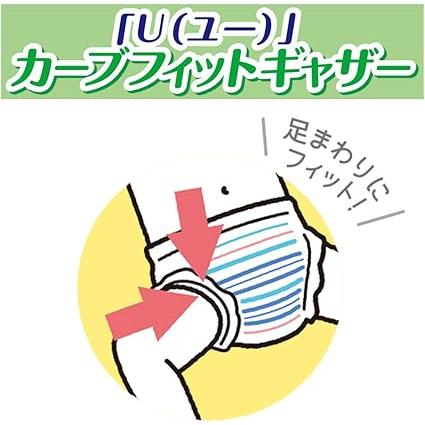 【ケース販売】エリエール グーン ナイトジュニア パンツ おむつ (身長目安 110~140cm) 84枚(14枚×6パック) 夜用おむつ [うつぶせ寝モレに強い]の画像