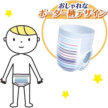 【ケース販売】エリエール グーン ナイトジュニア パンツ おむつ (身長目安 110~140cm) 84枚(14枚×6パック) 夜用おむつ [うつぶせ寝モレに強い]の画像