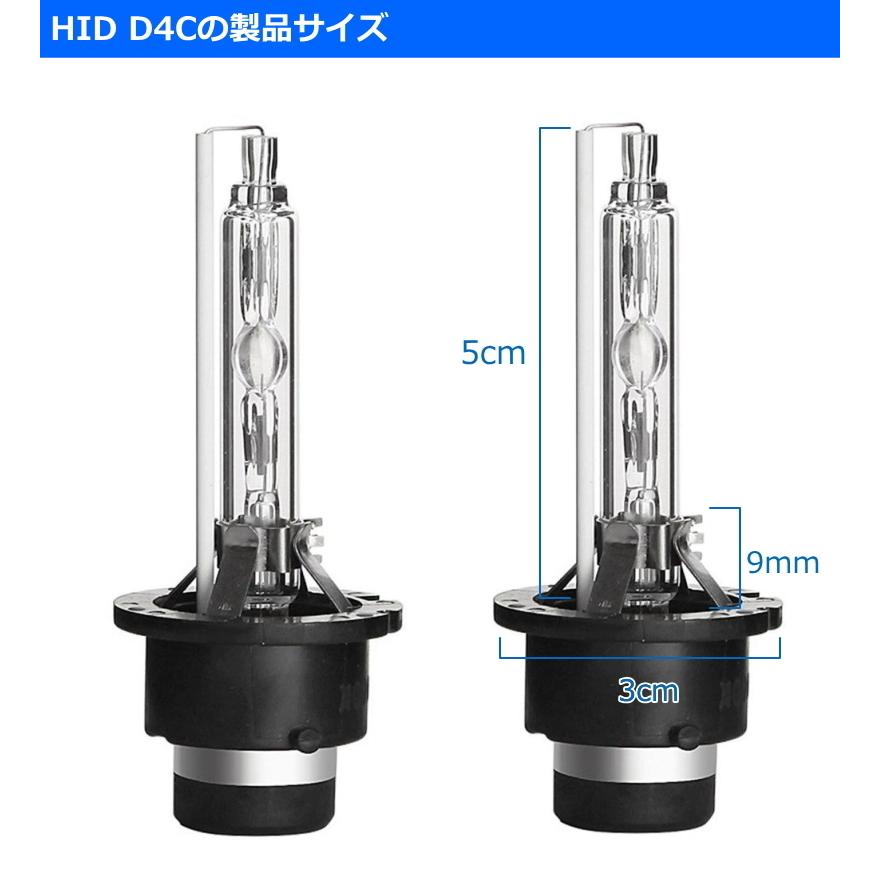 HIDバルブ HID D4C D4S D4R 汎用バルブ 6000k 8000k 明るさ150％向上