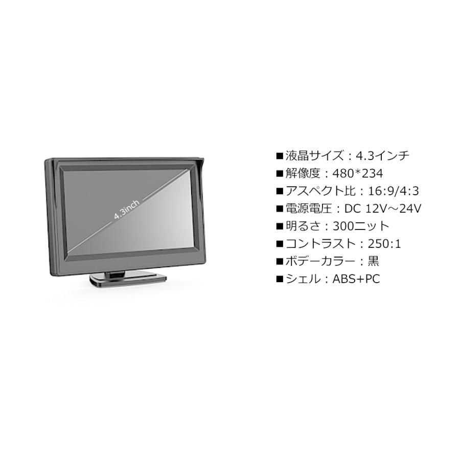 未使用　オンダッシュモニター　カーナビ　バックモニター Queen バックカメラ バックモニター モニター 後付け 4.3インチ