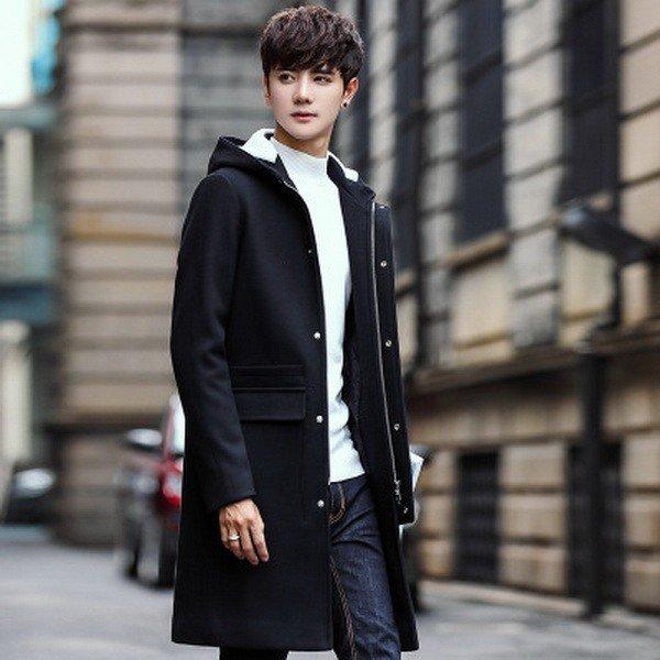 ふるさと納税 チェスターコート 中綿ジャケット ロングコート ロングジャケット コート スーツ メンズ ウール ビジネス アウター 2つボタン 細身 スリム 暖かい 秋 冬 無地 公式ストア Nahla Ly