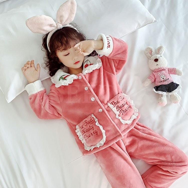 子供パジャマ 冬 モコモコ 女の子 フランネル ルームウェア レース 刺繍 可愛い パジャマ 長袖 上下セット ベビー服 キッズ ジュニア 寝巻き 冬服 シーズストア 通販 Yahoo ショッピング