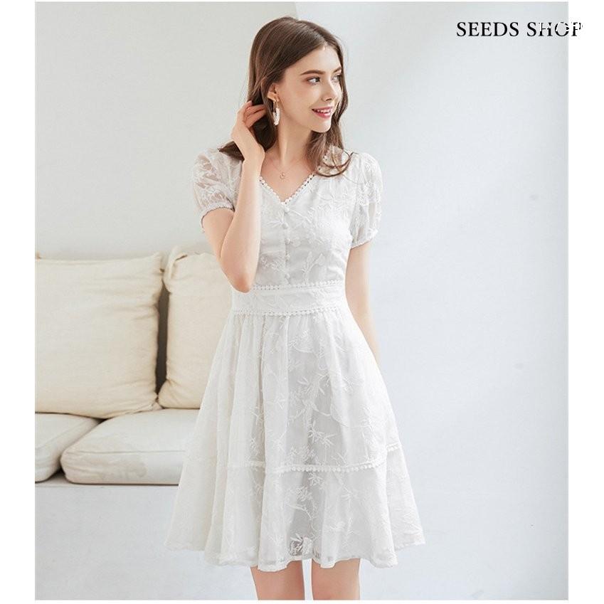 当店在庫してます レースワンピース 夏 春 ミディアム 半袖 薄手 Aライン 総レース お出かけ 日常 デート リゾート 旅行ワンピース 無地 大きいサイズ ワンピース Size Xl Www We Job Com