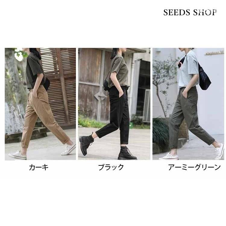 魅了 ハイウエストパンツ 大きいサイズ 無地 ロングズボン 春夏新作 レディース九分丈 パンツ ジャージ 30代40代50代 40代 30代 オシャレ スラックス 色 アーミーグリーン Www We Job Com