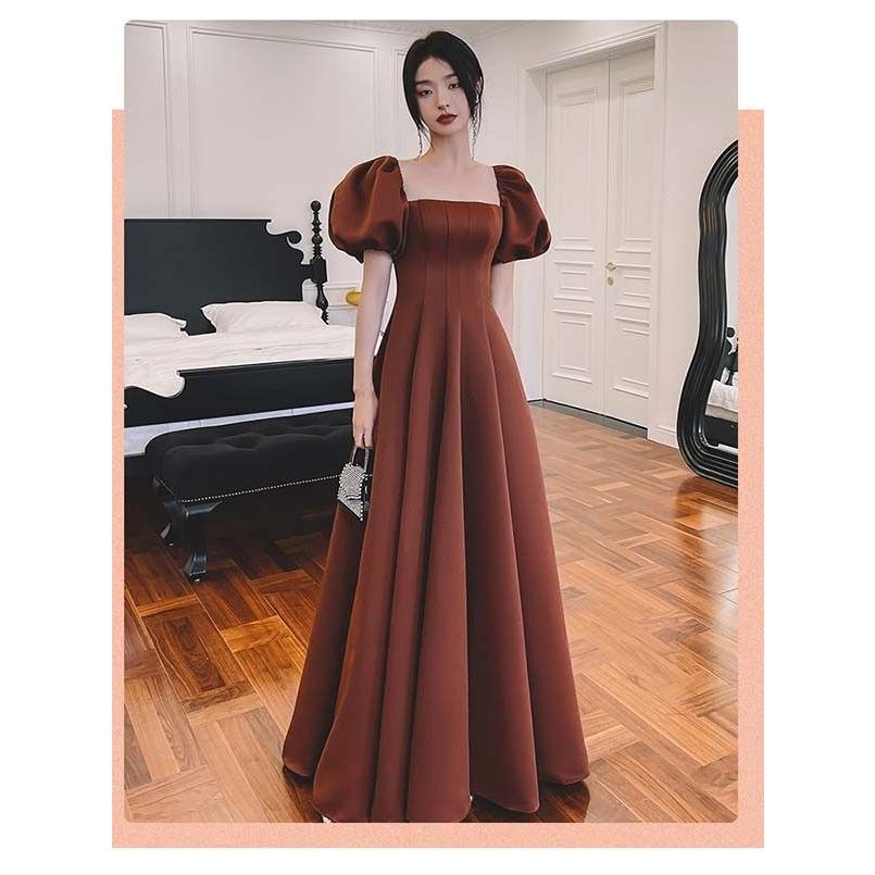 驚きの値段で驚きの値段でロングドレス 演奏会 ドレス スクエアネック