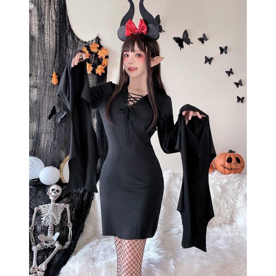 ハロウィン仮装衣装 巫女 デビル 魔女 悪魔 ハロウィン コスプレ コスチューム ワンピース halloween 衣装 仮装 ハロウィーン パーティー 大人用ドレス コスプレ｜seeds-seeds｜07