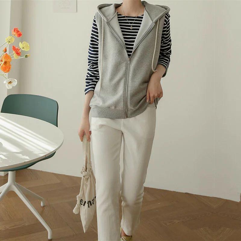 ベスト ベスト パーカー レディース 春 前開き トップス フード付き ジップアップ パーカーベスト ノースリーブ ゆったり カットソーベスト 重ね着 レイヤード M シーズストア 通販 Yahoo ショッピング