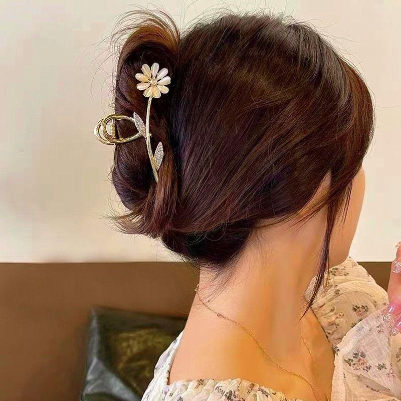 未使用　グリーン系　ヘアピン　ヘアクリップ　クリップ　ストーン　アースカラー