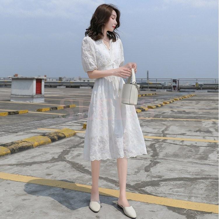 ワンピース レディース ワンピース Vネック 白 スリット マキシワンピース 通勤 Ol 韓国風ワンピース 夏 ロングワンピース Y シーズストア 通販 Yahoo ショッピング
