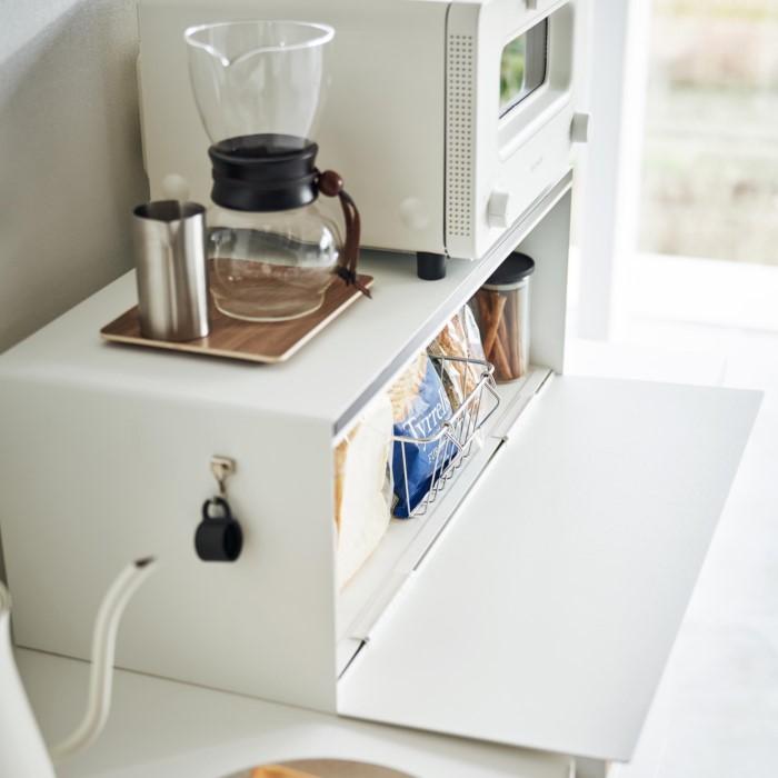 tosca（山崎実業） ブレッドケース トスカ ワイド 白 ホワイト 3024