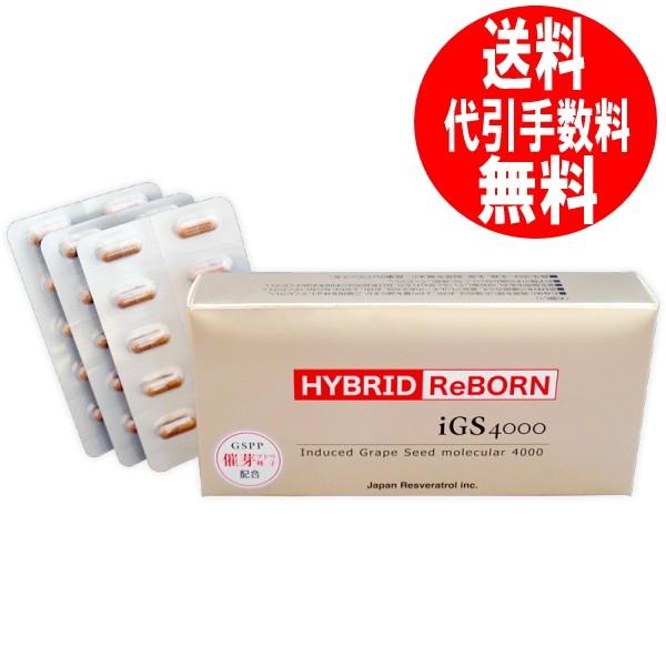 ハイブリッド リボーン HYBRID ReBORN 30カプセル iGS4000 催芽ブドウ種子 GSPP サプリメント