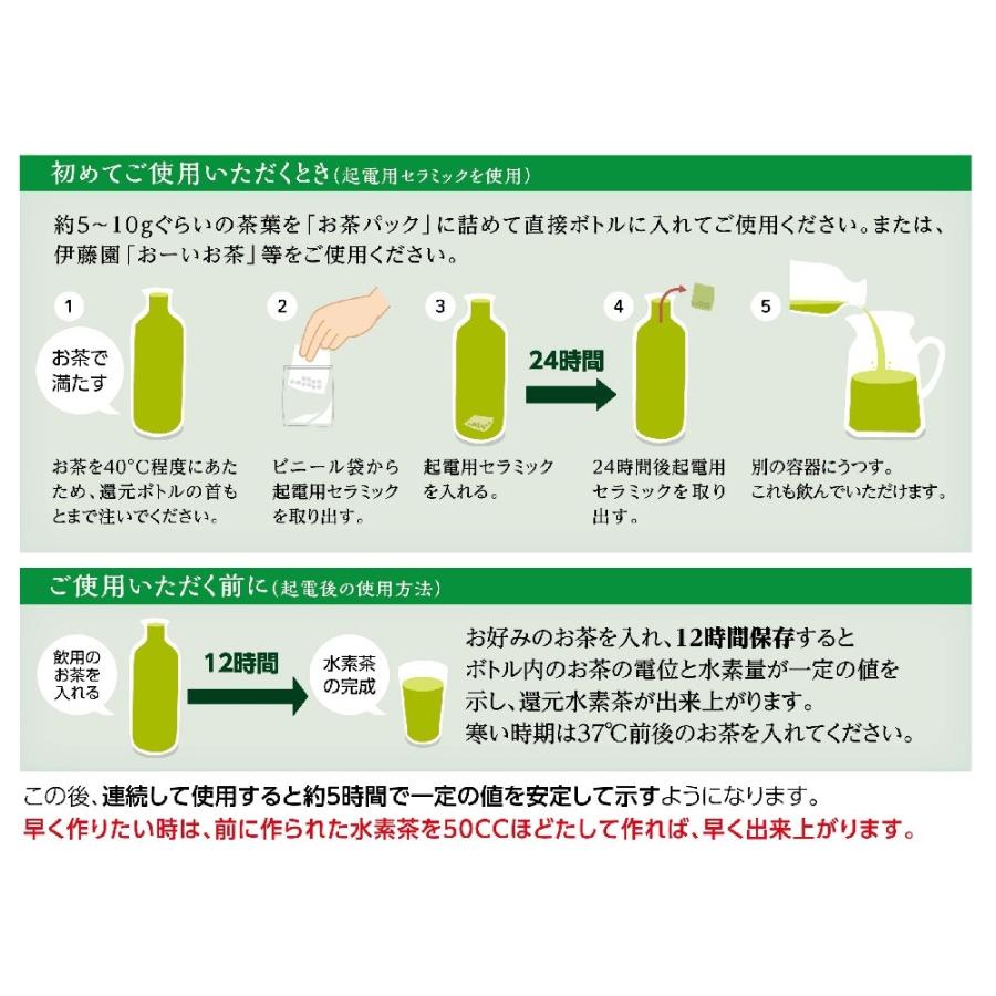 還元くん 赤絵ボトル OJIKA Industry 低電位還元水素茶 水素 オジカ