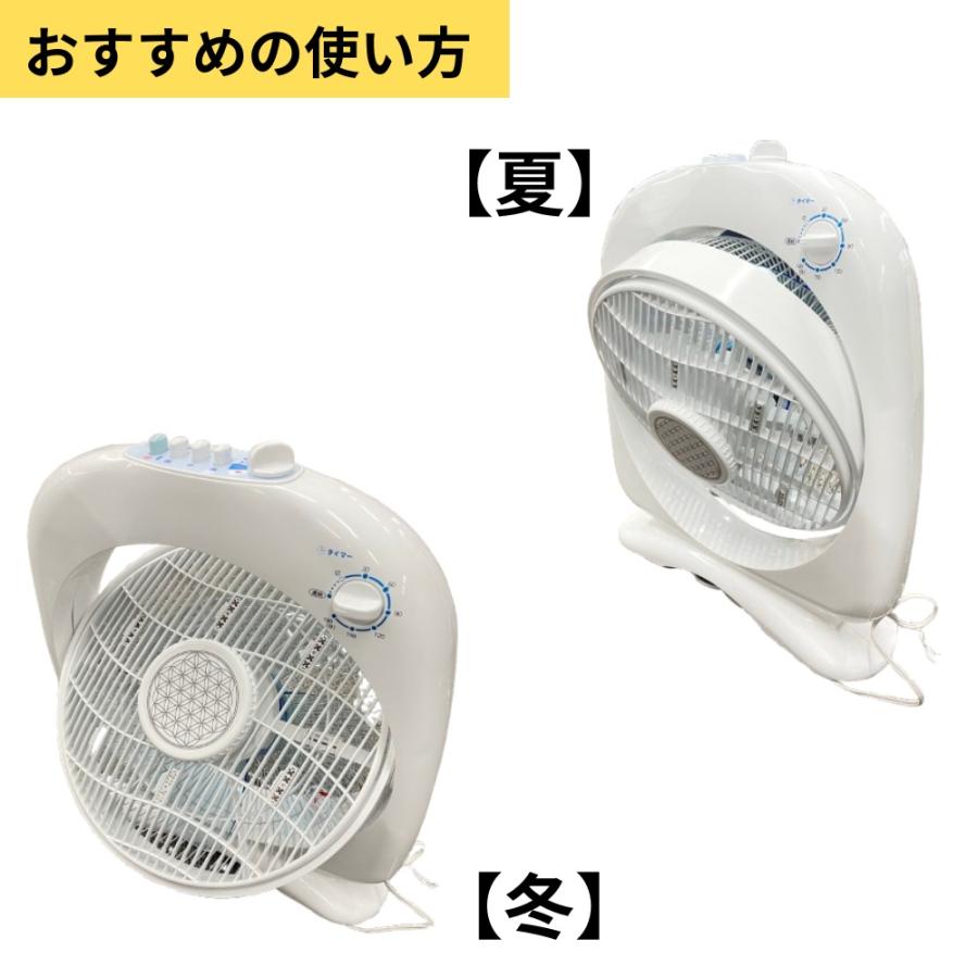 新林の滝 タイマー機能付き ブルー/オールホワイト プレマ 扇風機