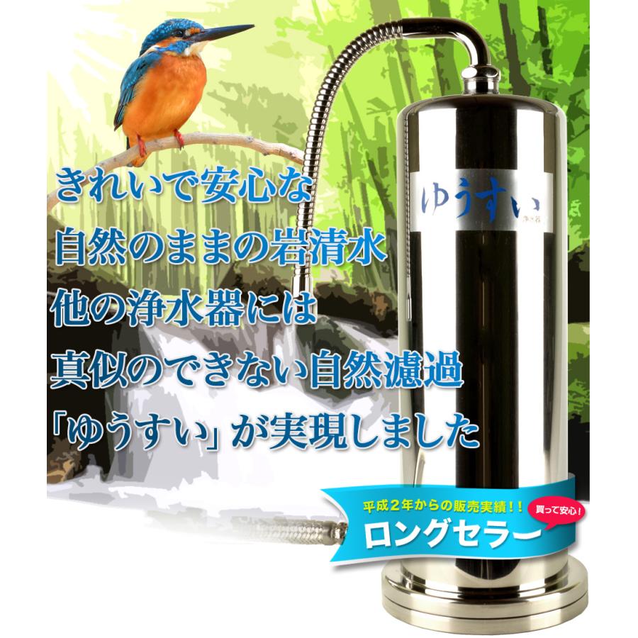 自然浄水ゆうすい 浄水器【アンダーシンク型】水道本管直結型 淀