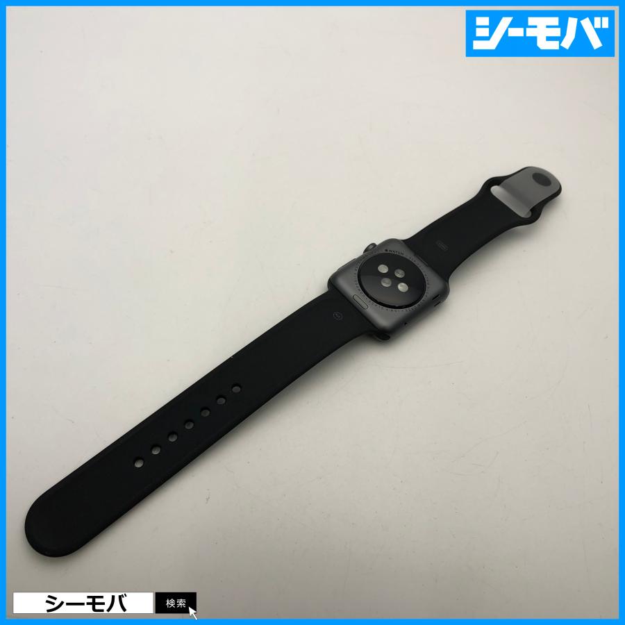 Apple Watch Series 1 42mm Case スペースグレー Sport Band Black A1803 MPO32J/A 美品 箱、付属品あり RUUN11352｜seegrammobile｜04