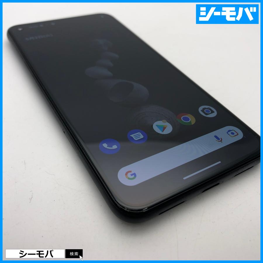 スマホ Google Pixel 5 SIMフリー 5G ブラック 128GB 美品 android