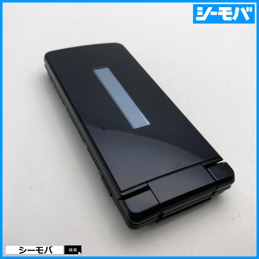 ガラケー AQUOS ケータイ SH-02L ブラック 美品リアカバーなしジャンク