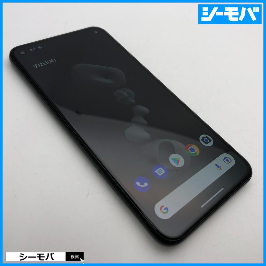 スマホ Google Pixel 5 SIMフリー 5G ブラック 128GB 美品訳あり