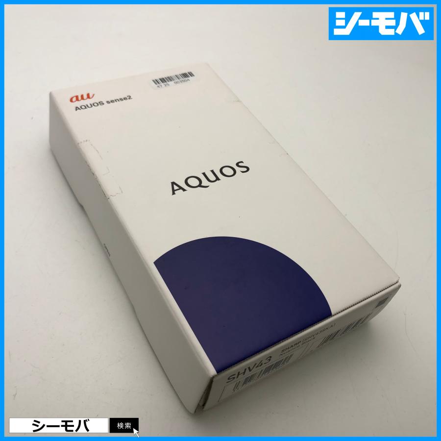 スマホ AQUOS sense2 SHV43 SIMロック解除手続き済み au ブラック 超美