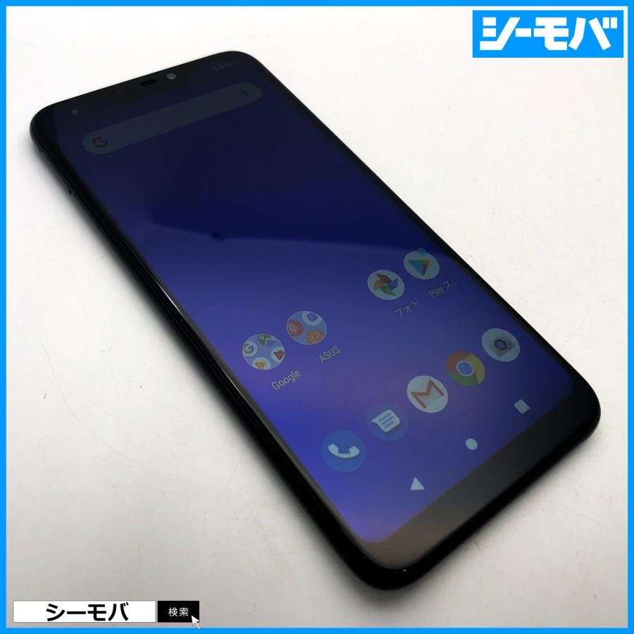 スマホ ZenFone MAX (M2) X01AD SIMフリー ブラック 32GB 中古 android 