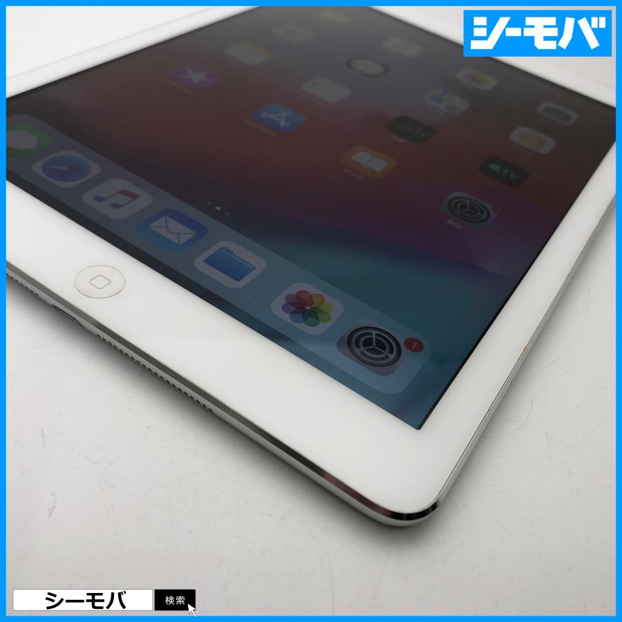 iPad Air Wi-Fi + Cellular A1475 au Apple 16GB シルバー 中古 MD794J 