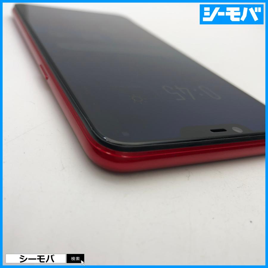 スマホ OPPO A3s CPH1803 SIMフリー レッド 美品 android アンドロイド