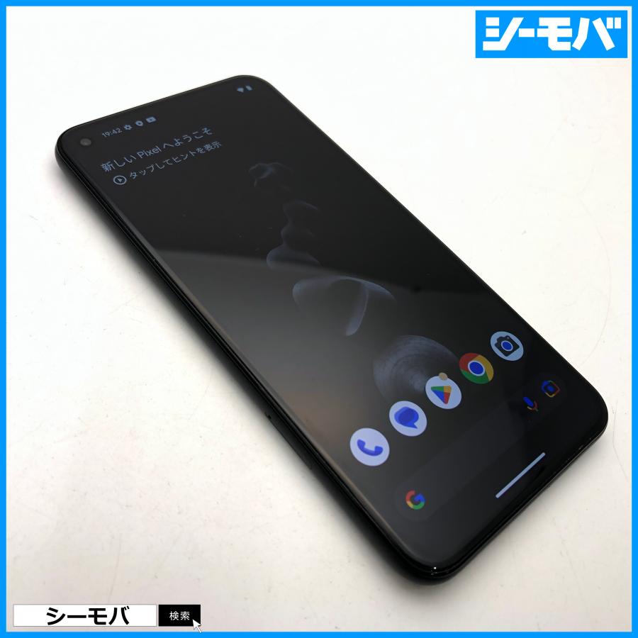 スマホ Google Pixel 5 SIMフリー 5G ブラック 128GB 液晶浮き android