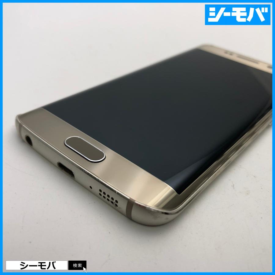 スマホ Galaxy S6 edge SCV31 32GB SIMフリーSIMロック解除済み au ゴールド 良品 android