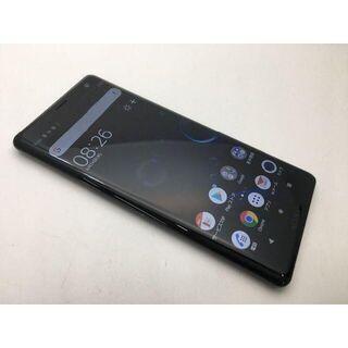 スマホ Xperia XZ3 SOV39 美品 au ブラック SIMフリーSIMロック解除済