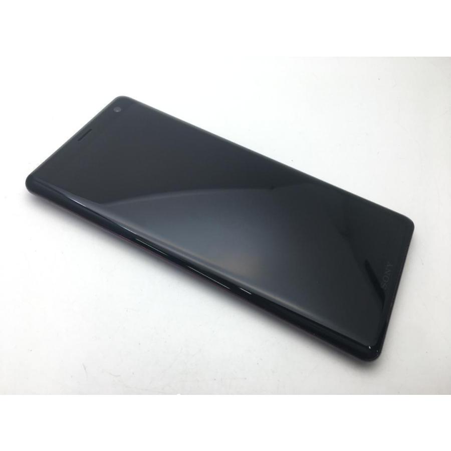 スマホ Xperia XZ3 SOV39 美品 au レッド SIMフリーSIMロック解除済