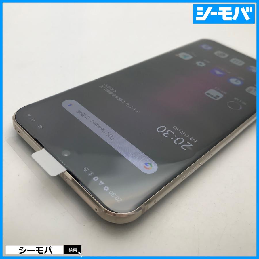 スマホ 新品未使用 softbank LG V60 ThinQ 5G Dual Screen クラッシー 