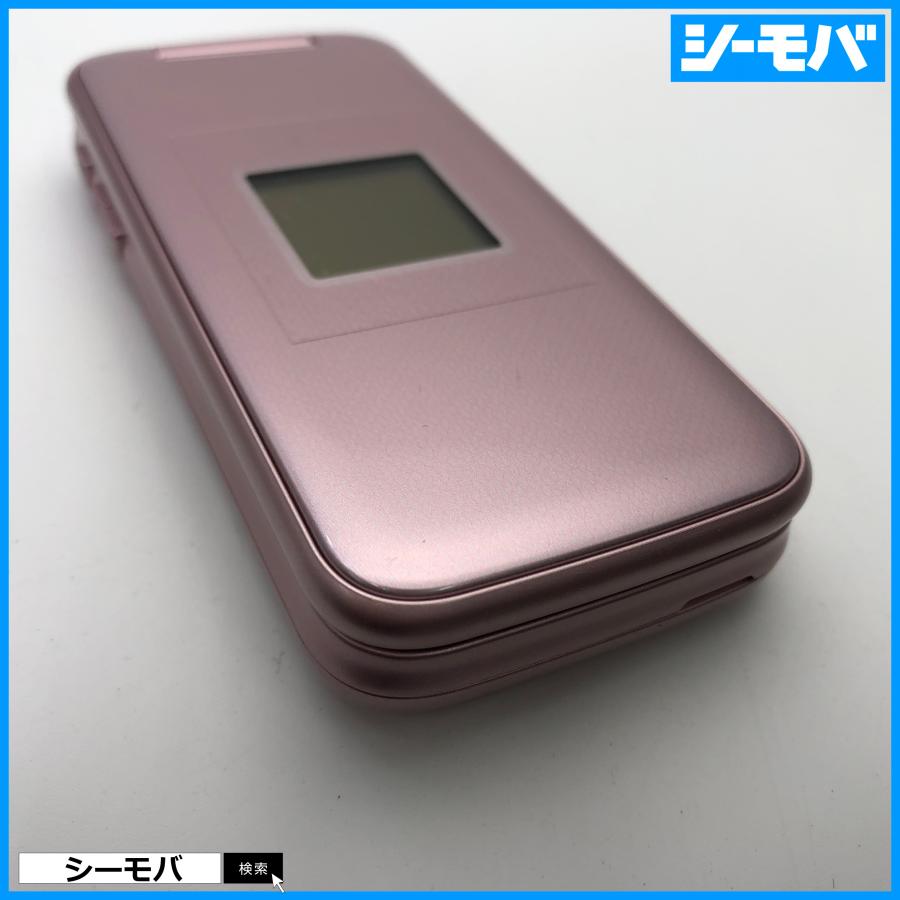 ガラホ らくらくホン F-01M SIMフリーSIMロック解除済 ピンク 未使用