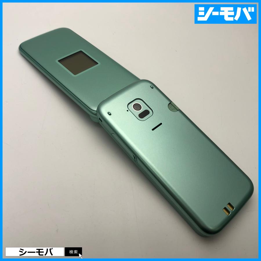 富士通 - らくらくホン F-02J ミントグリーン docomo SIMフリー  B3 ムスビー｜らくらくホン F-02J docomo ミントグリーン 送料無料