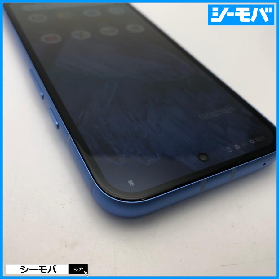 スマホ Google Pixel8a 超美品 G576D 128GB SIMフリー ブルー Bay 顔