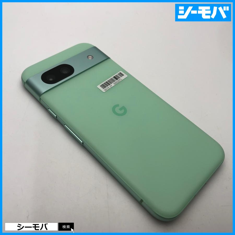スマホ Google Pixel8a 超美品 G576D 128GB SIMフリー グリーン Aloe