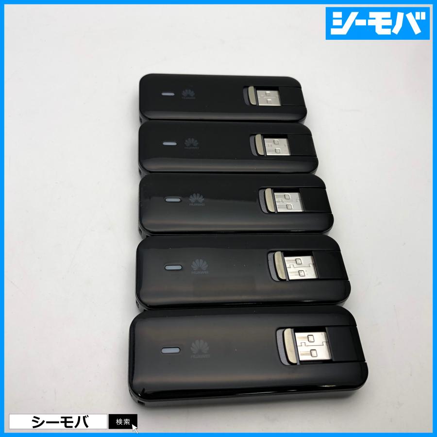 5個セット HUAWEI au USB STICK 4G LTE HWD12 ブラック USBスティック