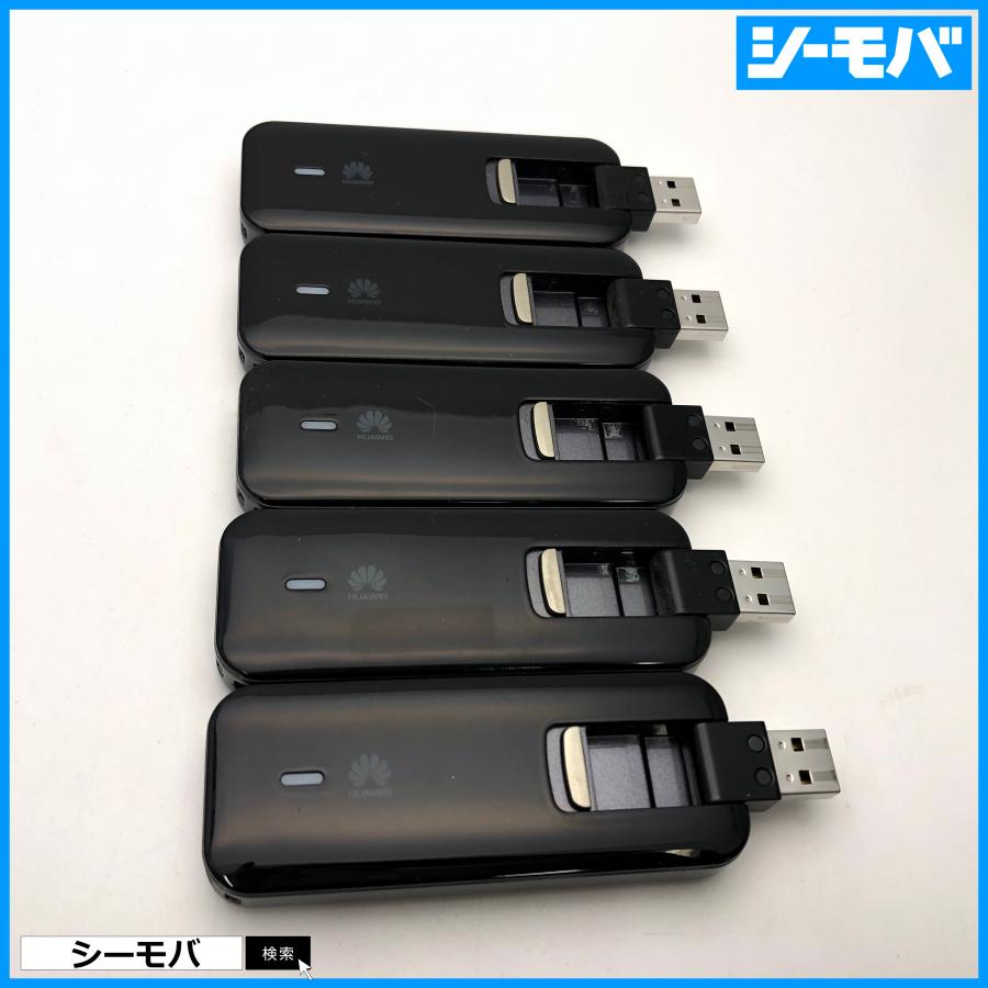 5個セット HUAWEI au USB STICK 4G LTE HWD12 ブラック USBスティック