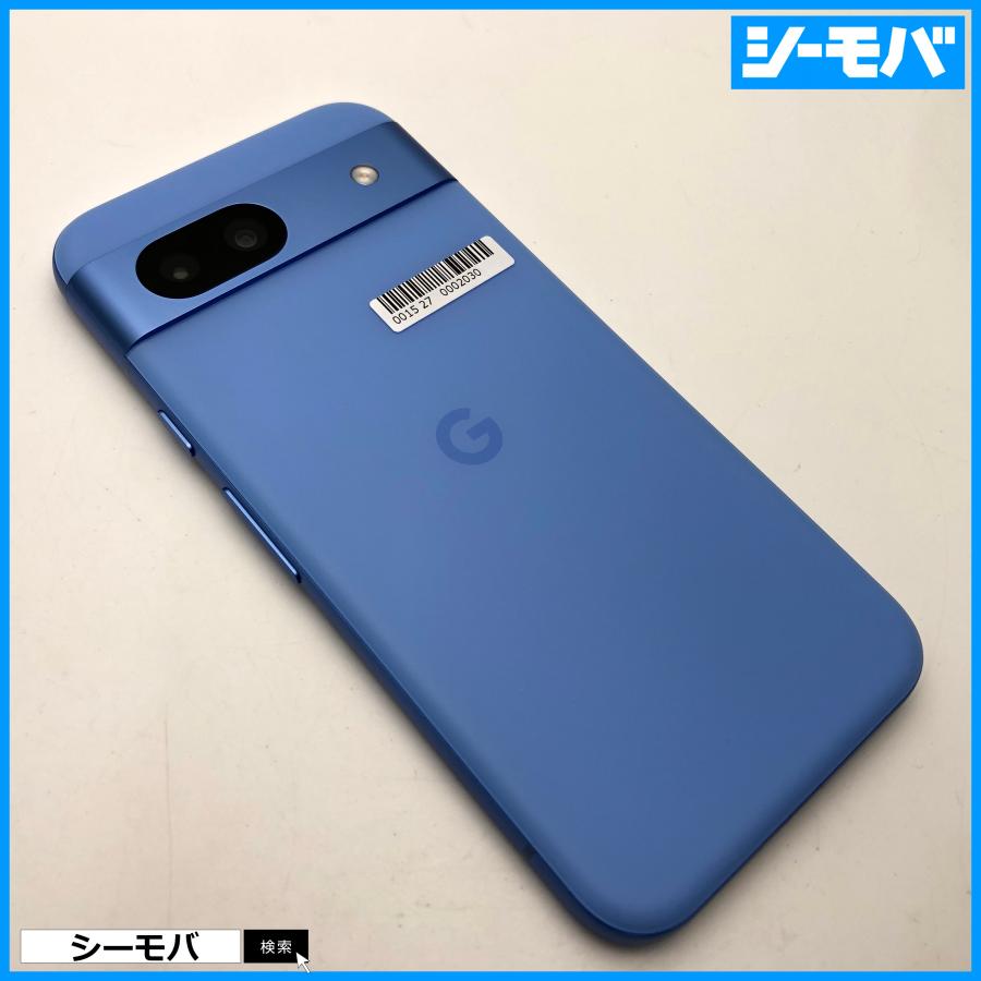 スマホ Google Pixel8a 超美品 G576D 128GB SIMフリー ブルー Bay 顔