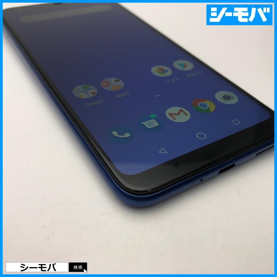 スマホ ZenFone MAX (M2) X01AD SIMフリー ZB633KL ブルー 64GB 未使用 