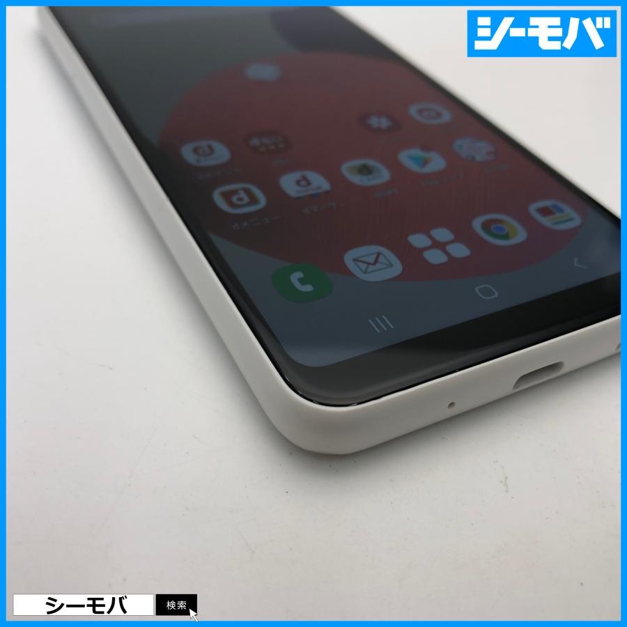スマホ Galaxy A22 5G SC-56B 64GB ホワイト 上美品 SIMフリーSIM