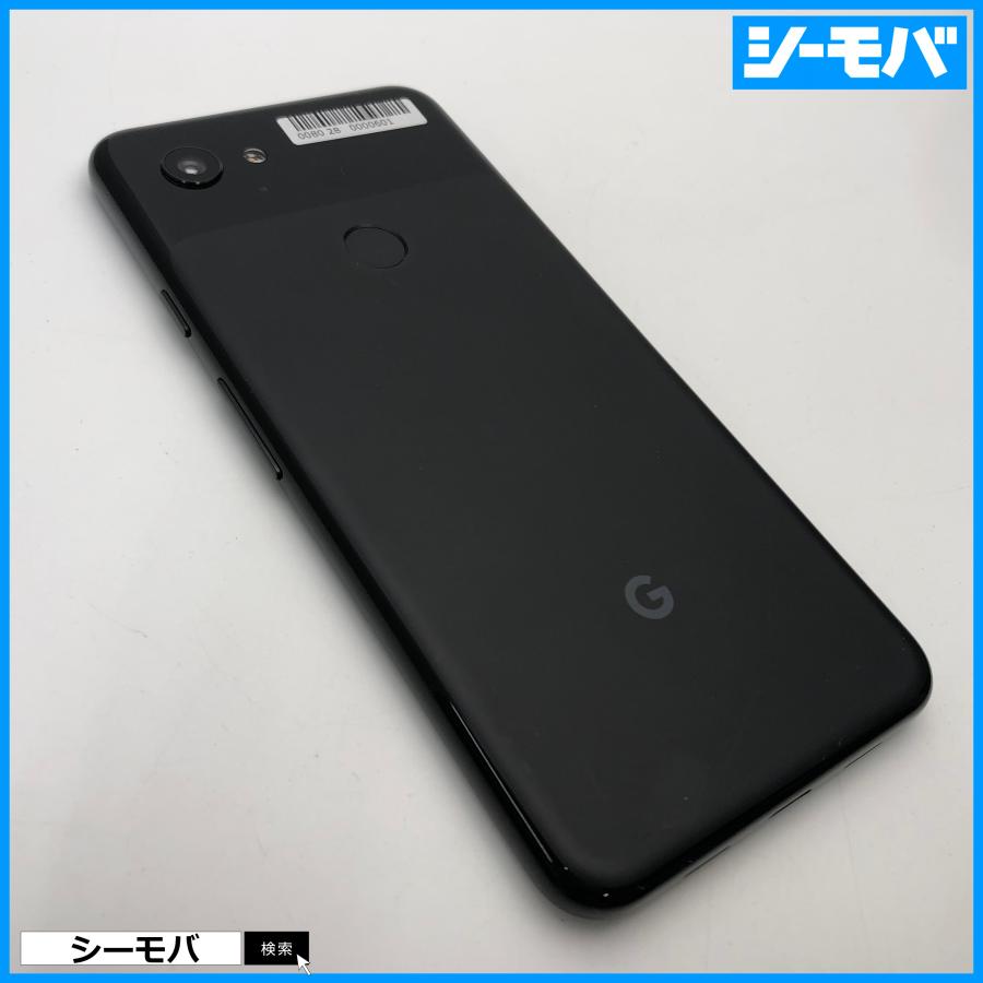 スマホ Google Pixel 3a ブラック 64GB 上美品 SIMフリーSIMロック解除