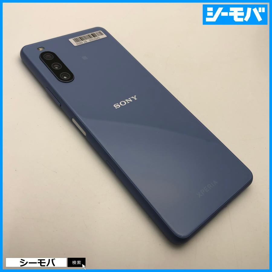 スマホ Xperia10 III 5G A102SO ブルー SIMフリーSIMロック解除済 Y