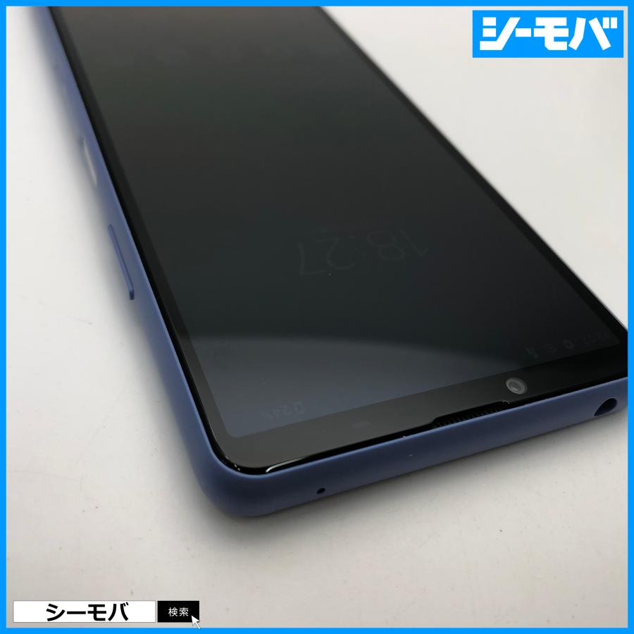スマホ Xperia10 III 5G A102SO ブルー SIMフリーSIMロック解除済 Y