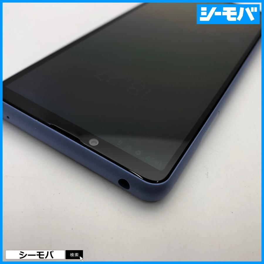 スマホ Xperia10 III 5G A102SO ブルー SIMフリーSIMロック解除済 Y